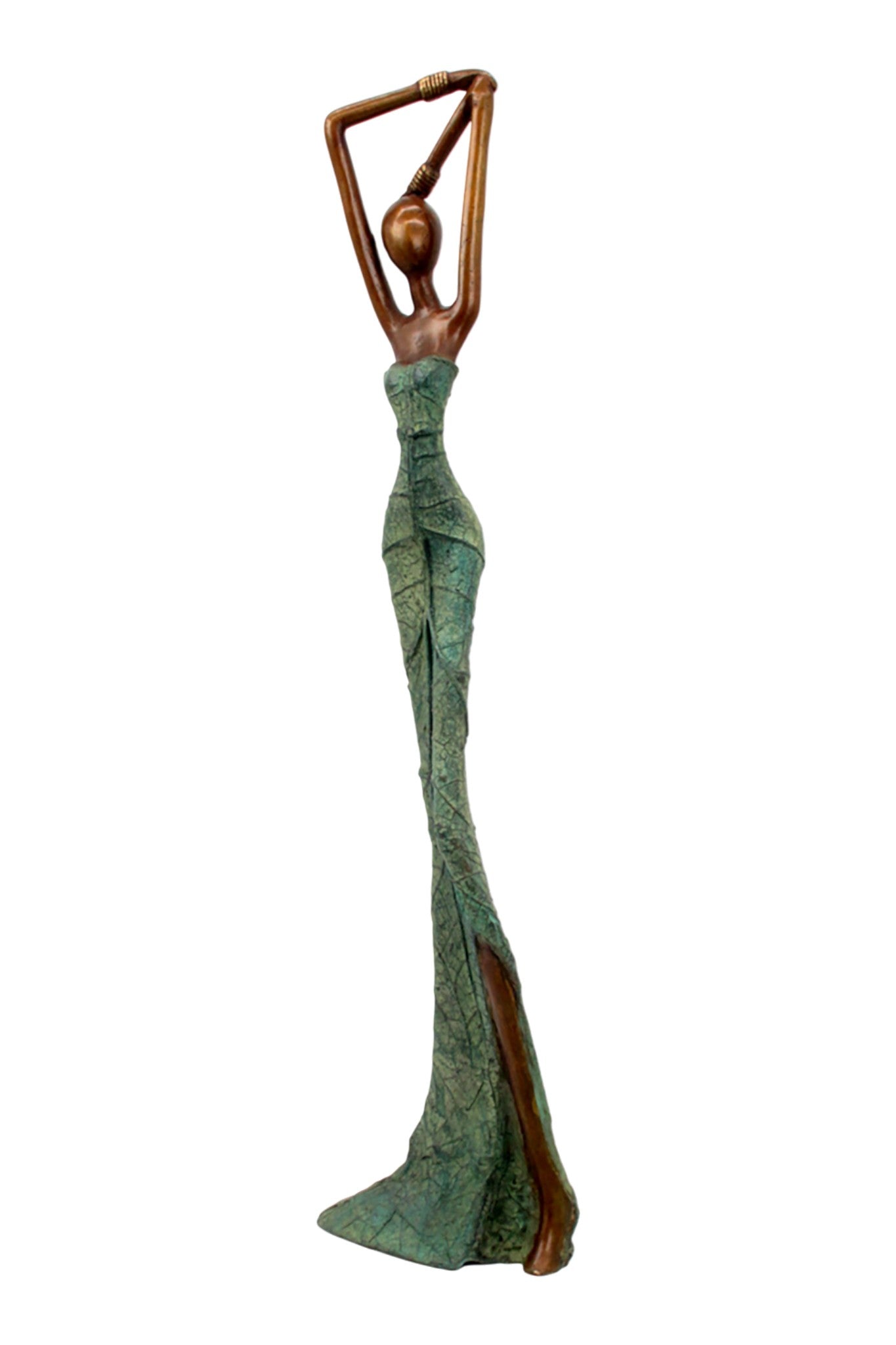 Bronze Issouf 55 cm vert n°7 