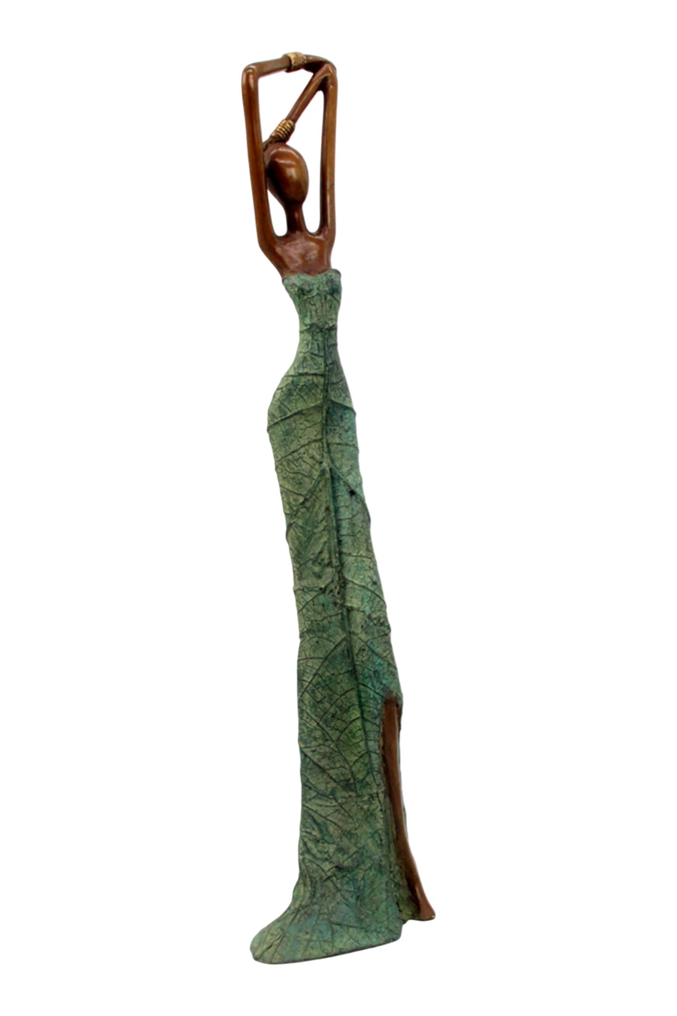 Bronze Issouf 55 cm vert n°7 