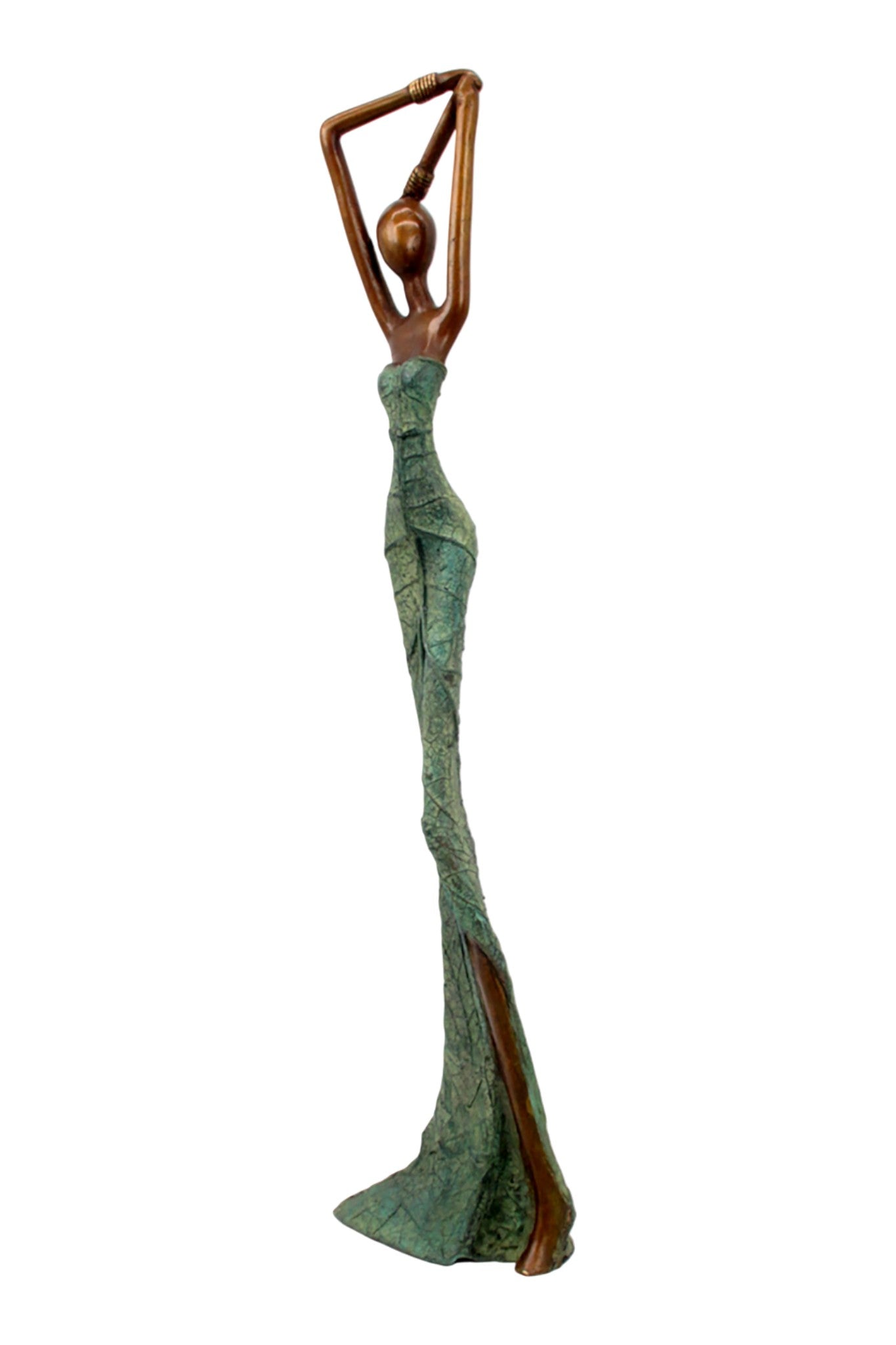 Bronze Issouf 55 cm vert n°7 