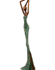 Bronze Issouf 55 cm vert n°7 