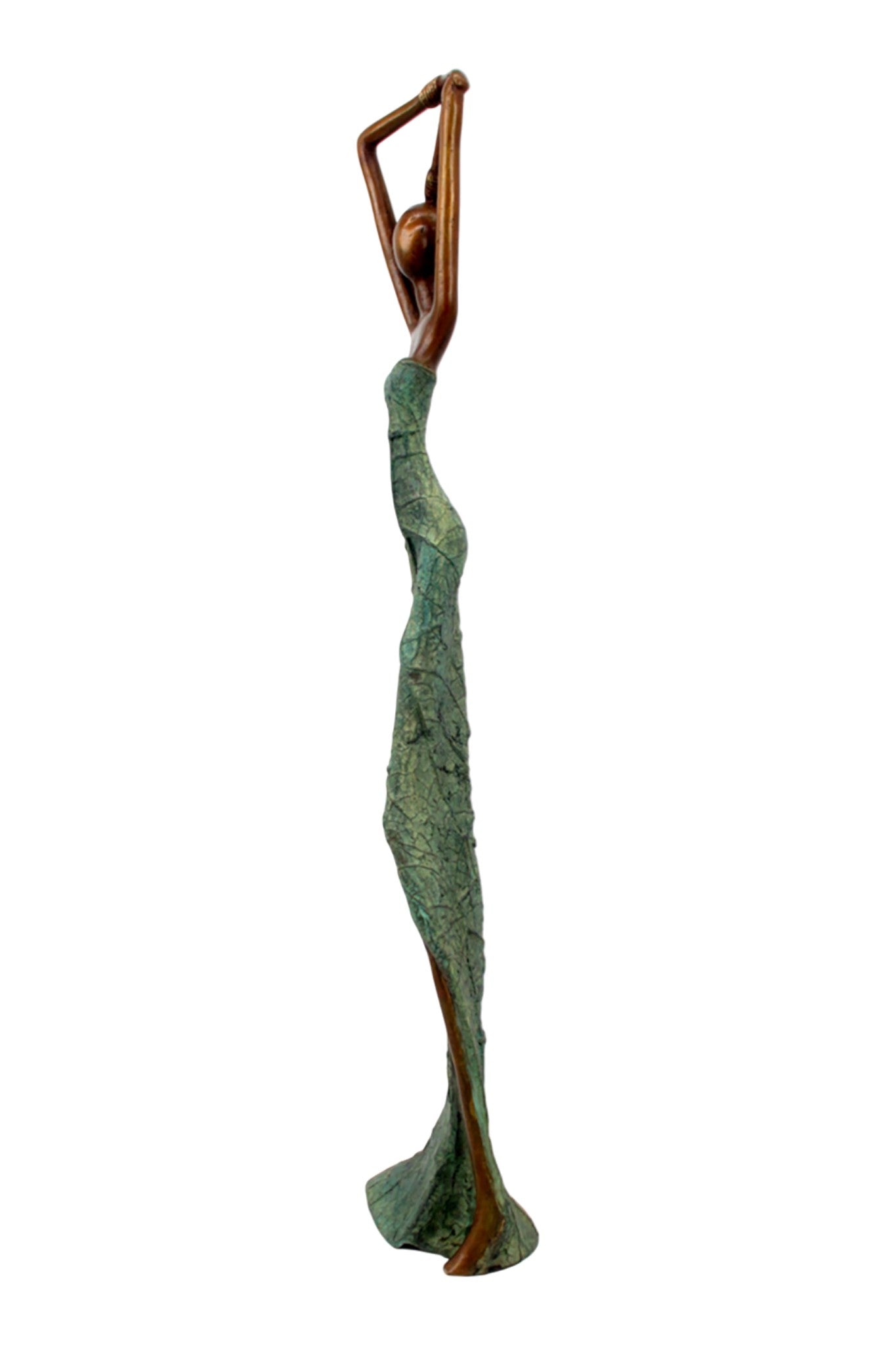 Bronze Issouf 55 cm vert n°7 