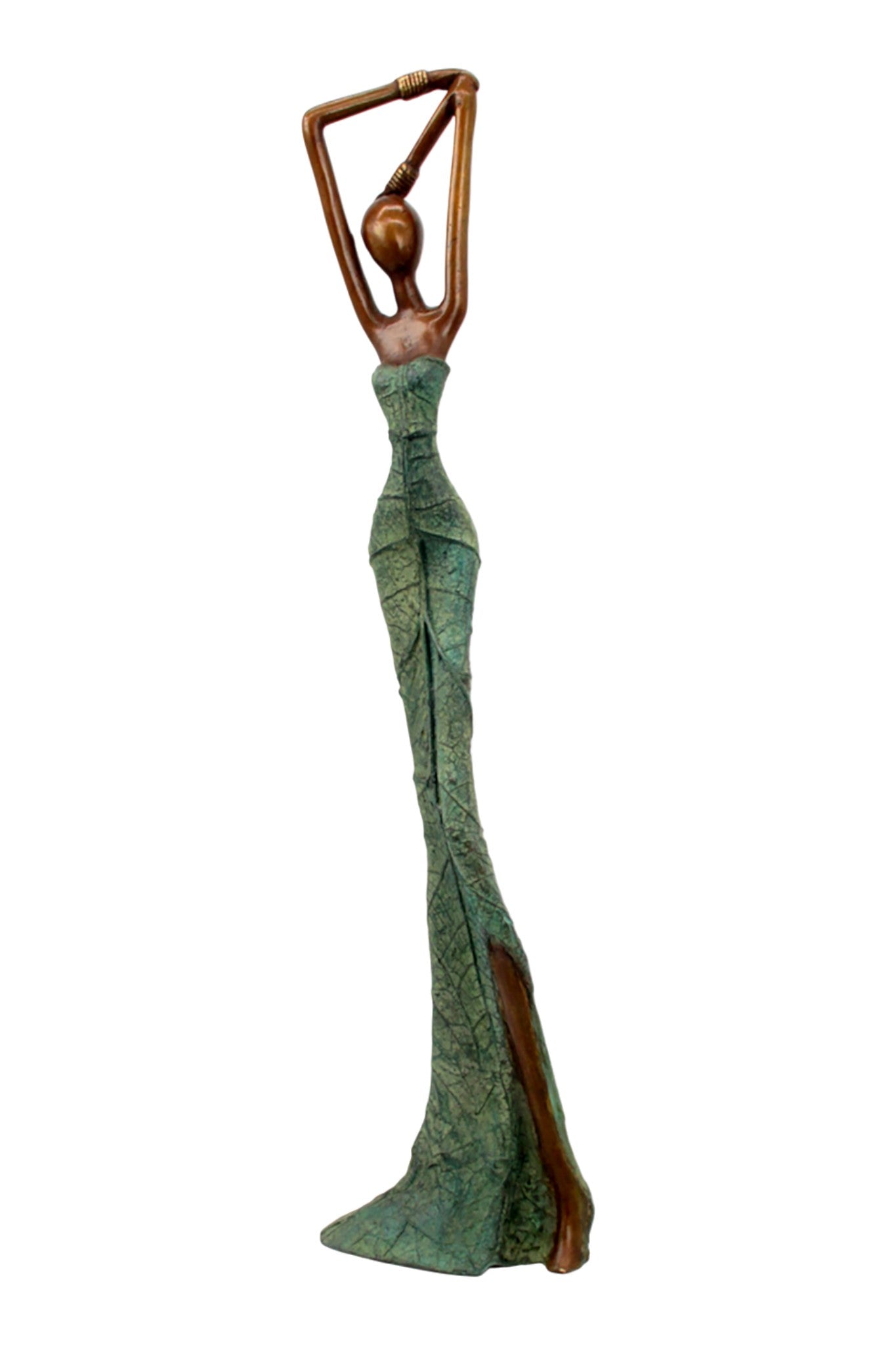 Bronze Issouf 55 cm vert n°7 