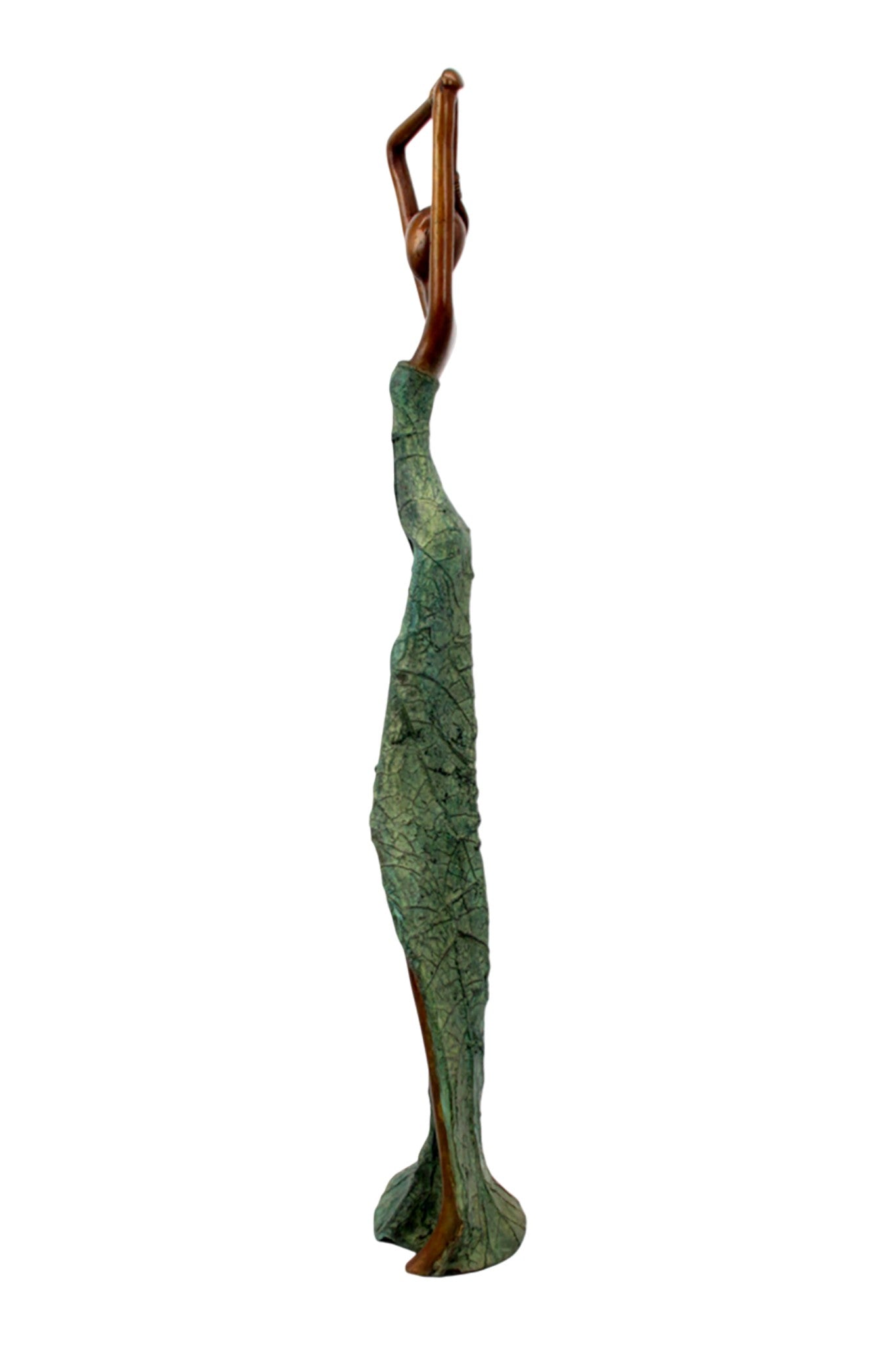 Bronze Issouf 55 cm vert n°7 
