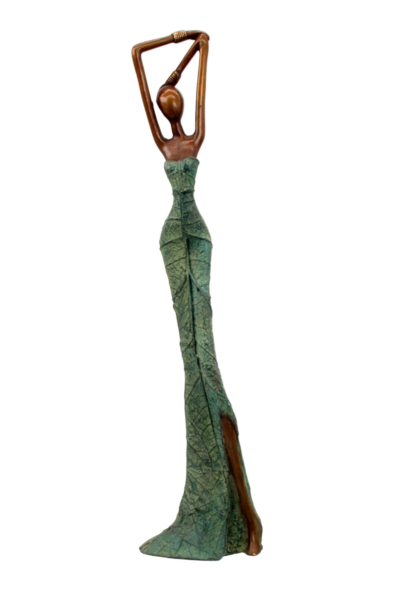 Bronze Issouf 55 cm vert n°7 