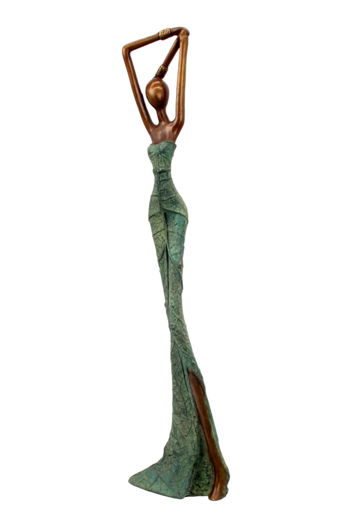 Bronze Issouf 55 cm vert n°7 