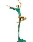 Bronze Issouf danseuse 70 cm vert n°1 