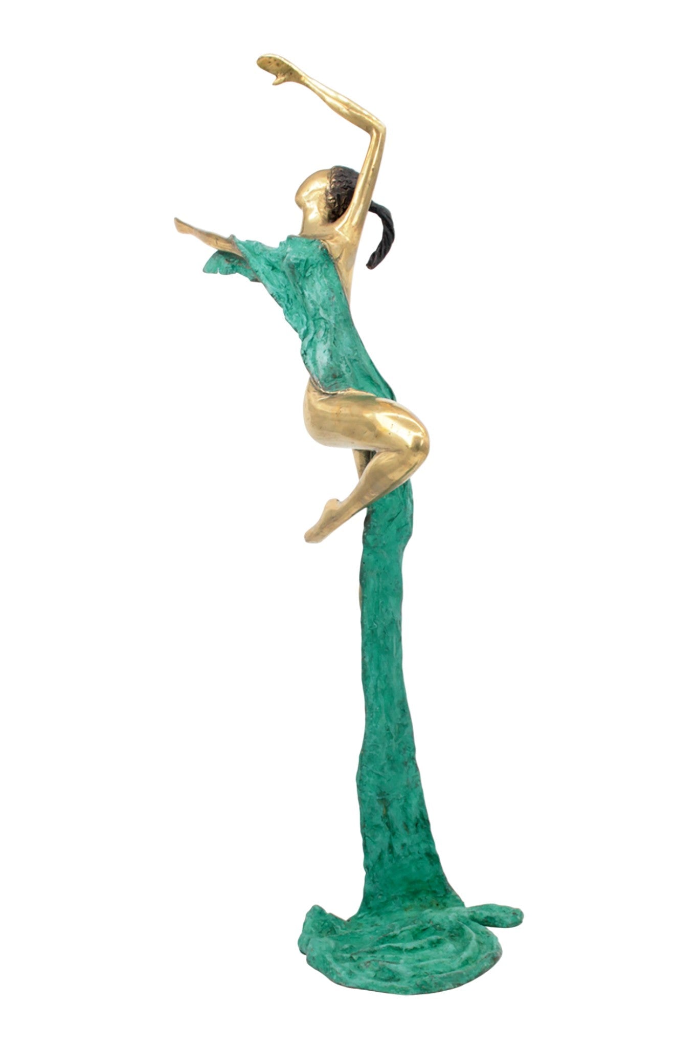 Bronze Issouf danseuse 70 cm vert n°1 