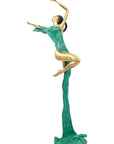 Bronze Issouf danseuse 70 cm vert n°1 