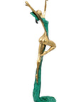 Bronze Issouf danseuse 70 cm vert n°1 
