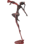 Bronze Issouf danseuse 70 cm rouge n°1 