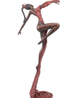 Bronze Issouf danseuse 70 cm rouge n°1 