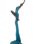 Bronze Issouf danseuse 70 cm bleu n°4 