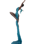 Bronze Issouf danseuse 70 cm bleu n°4 