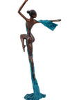 Bronze Issouf danseuse 70 cm bleu n°4 