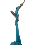 Bronze Issouf danseuse 70 cm bleu n°4 