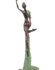Bronze Issouf danseuse 70 cm vert n°3 