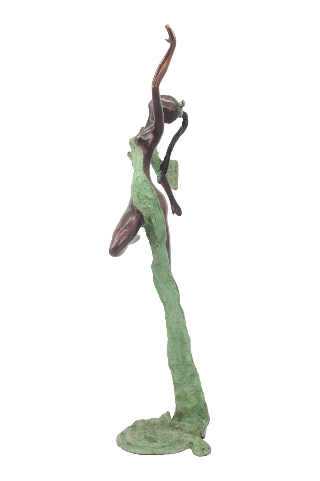 Bronze Issouf danseuse 70 cm vert n°3 