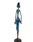 Bronze Issouf 70 cm bleu n°3 Bronzes d'Afrique