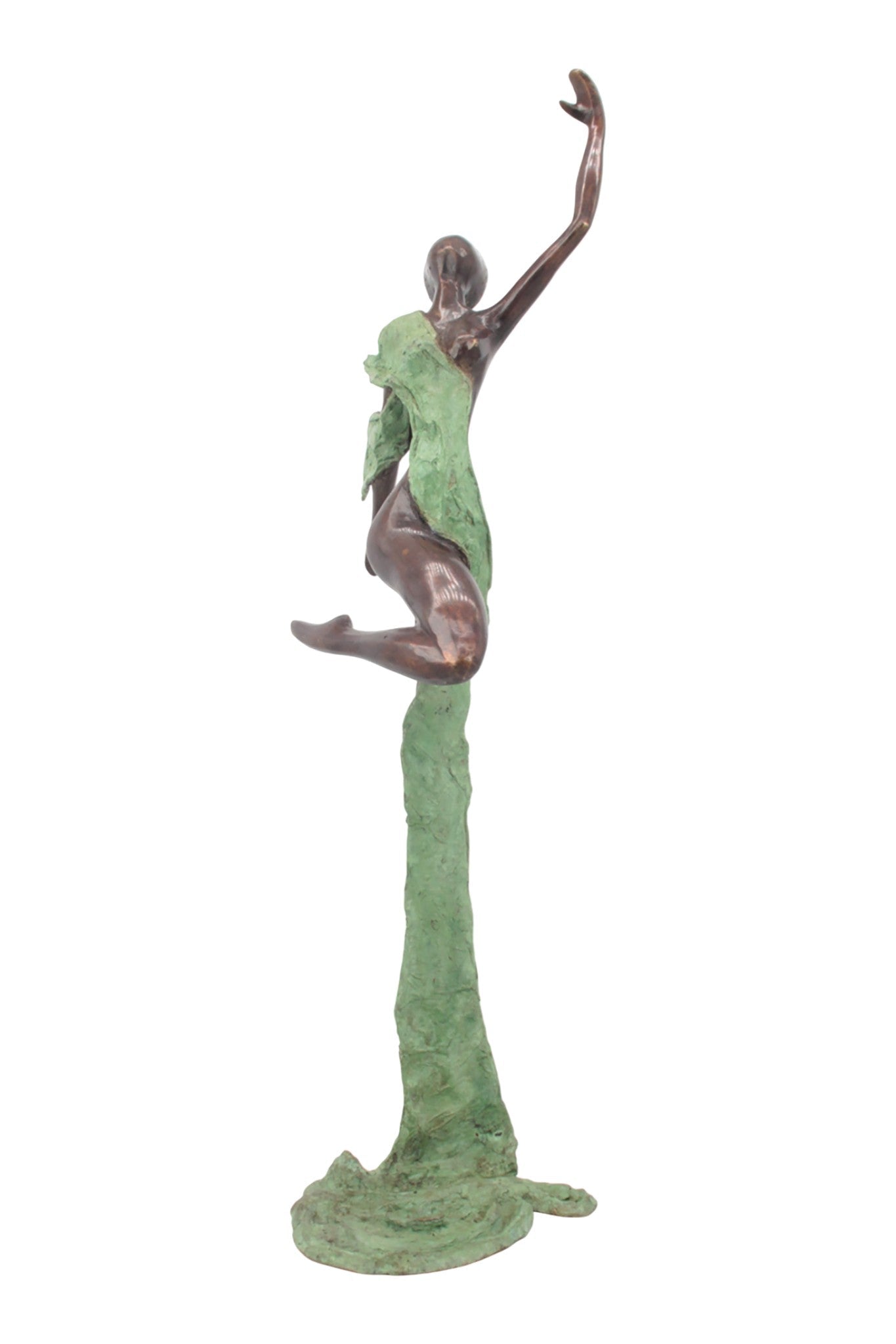 Bronze Issouf danseuse 70 cm vert n°3 