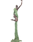 Bronze Issouf danseuse 70 cm vert n°3 
