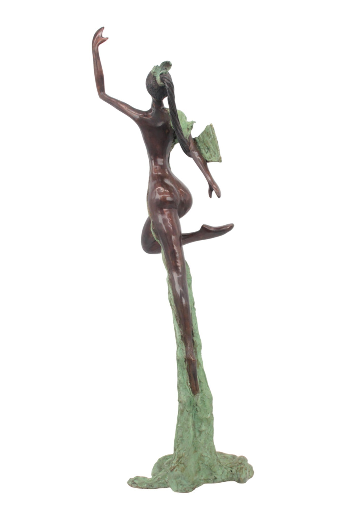 Bronze Issouf danseuse 70 cm vert n°3 