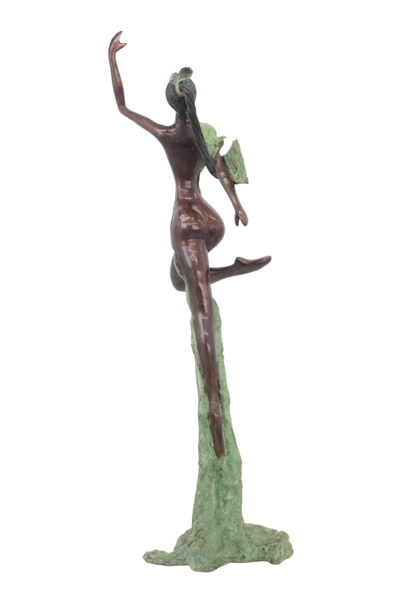 Bronze Issouf danseuse 70 cm vert n°3 