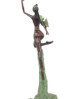 Bronze Issouf danseuse 70 cm vert n°3 