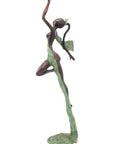 Bronze Issouf danseuse 70 cm vert n°3 