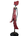 Bronze Issouf 110 cm rouge n°2 Bronzes d'Afrique
