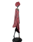 Bronze Issouf 110 cm rouge n°2 Bronzes d'Afrique