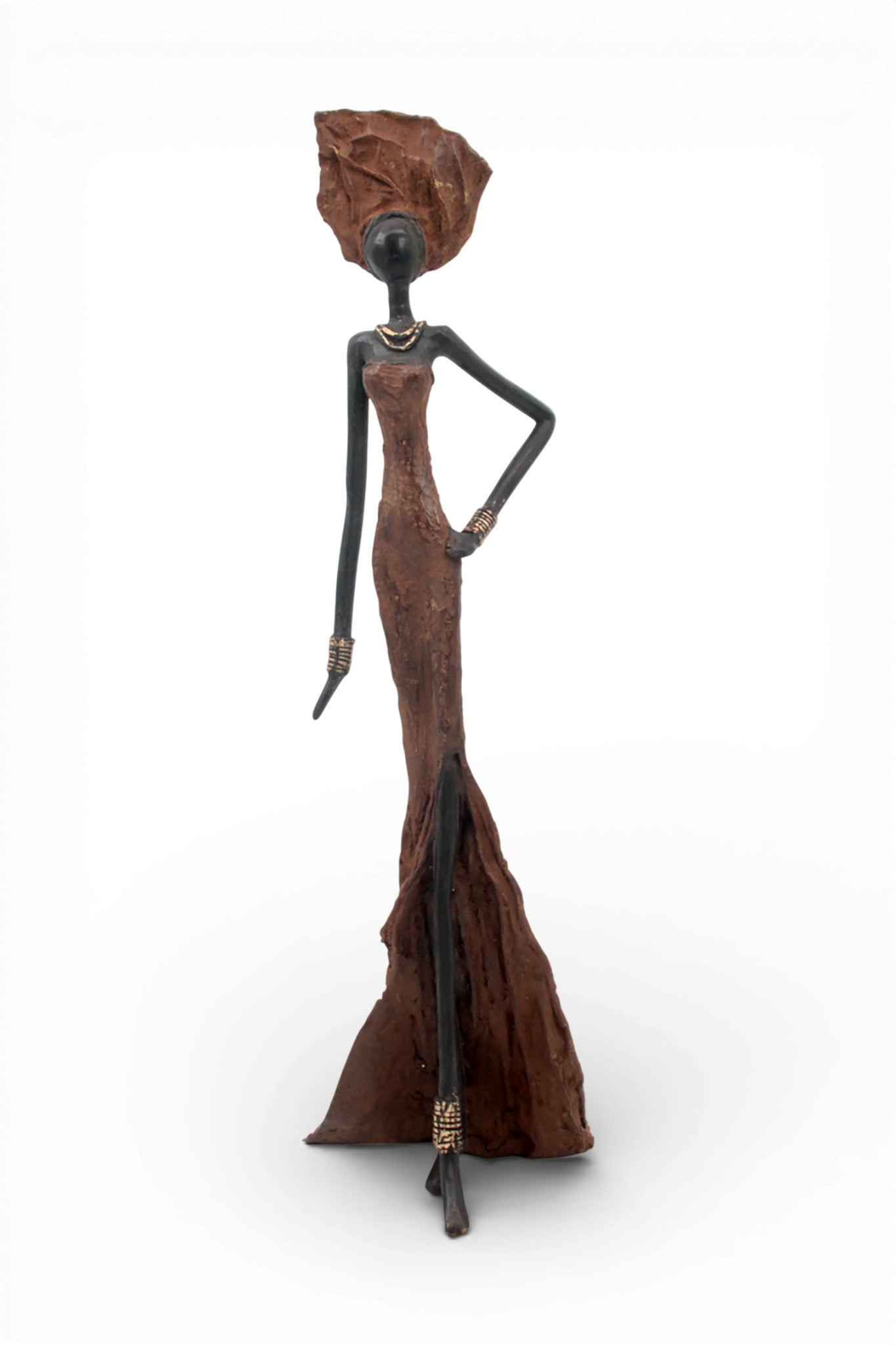 Bronze sans socle 55 cm marron n°1 
