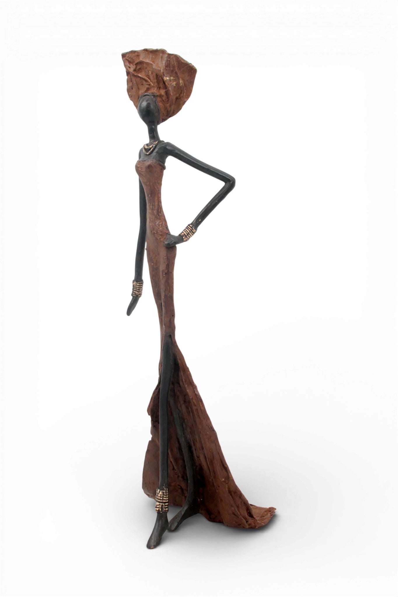 Bronze sans socle 55 cm marron n°1 
