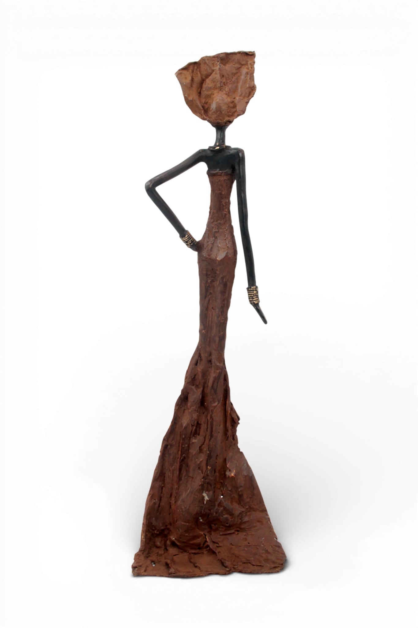 Bronze sans socle 55 cm marron n°1 