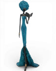 Bronze sans socle 55 cm bleu n°1 
