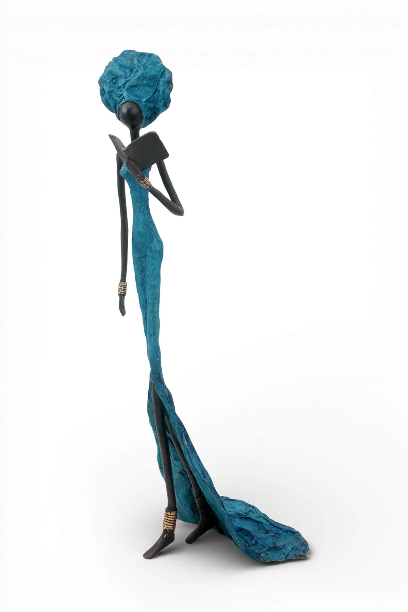Bronze sans socle 55 cm bleu n°1 