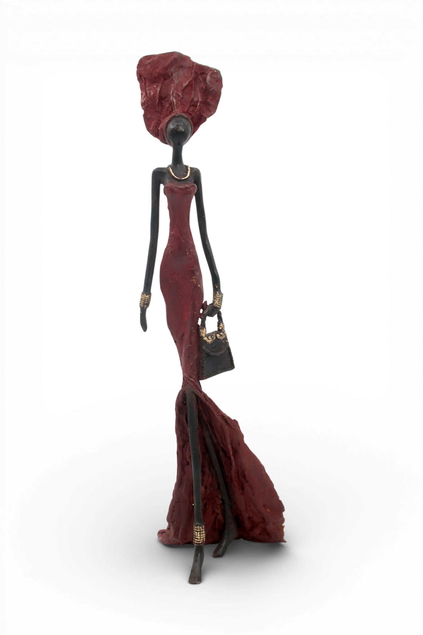 Bronze sans socle 55 cm rouge n°1 