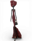 Bronze sans socle 55 cm rouge n°1 
