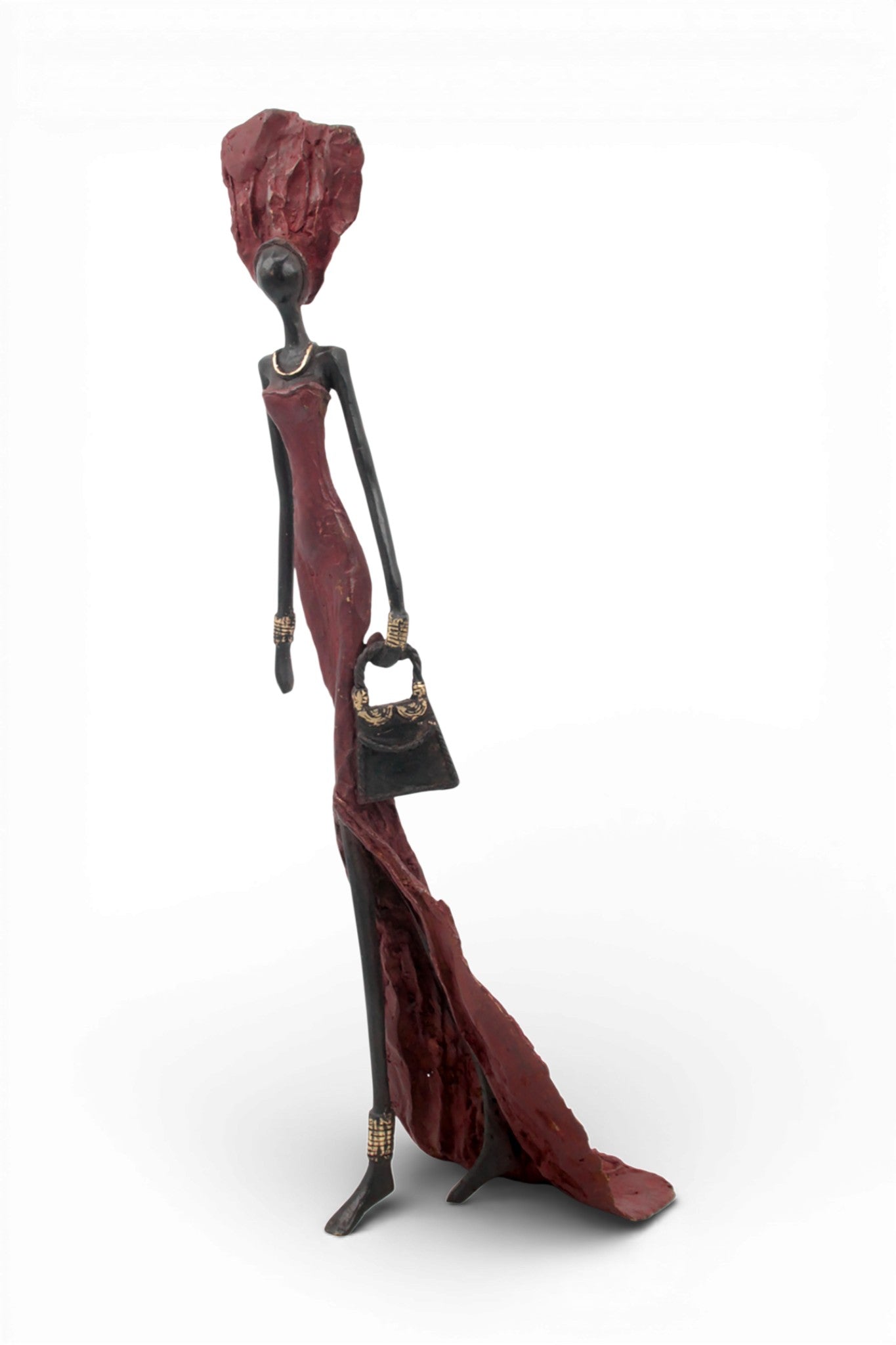 Bronze sans socle 55 cm rouge n°1 