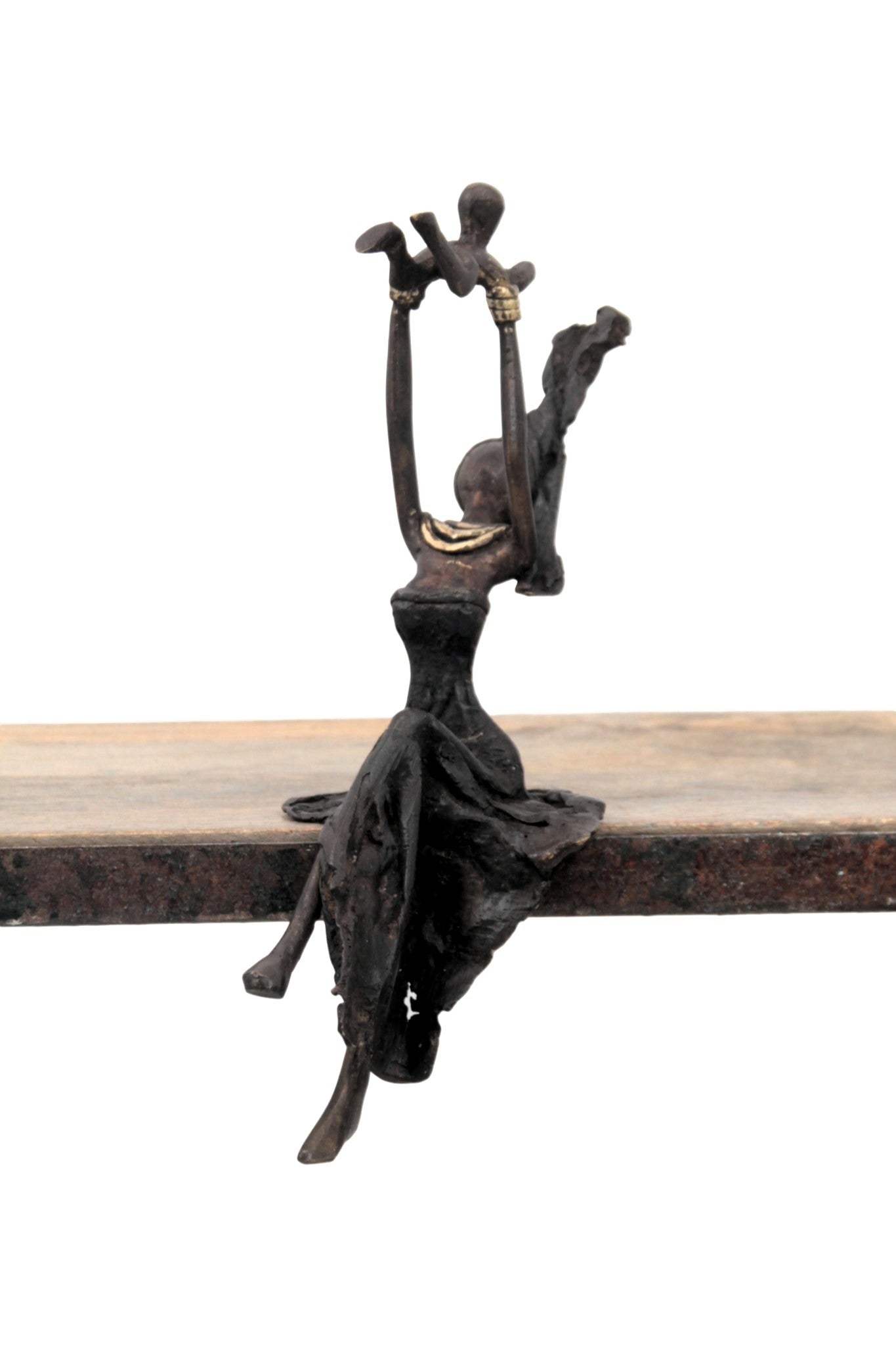 Bronze assis 15 cm noir n°5 