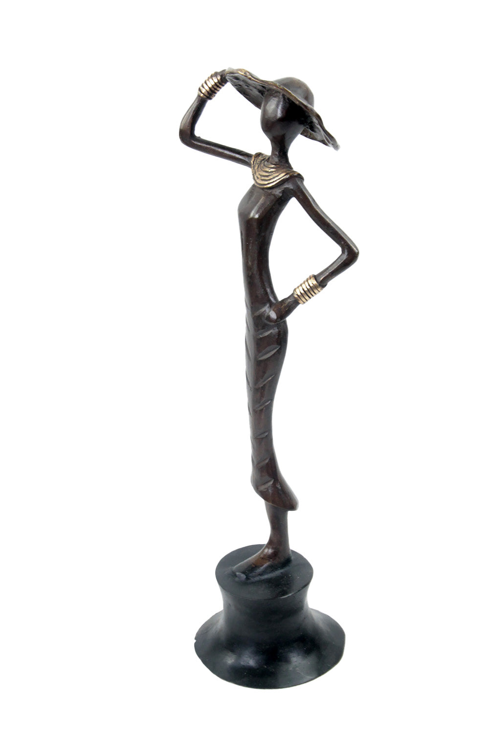 Bronze Moma 30 cm marron n°4 Bronzes d'Afrique