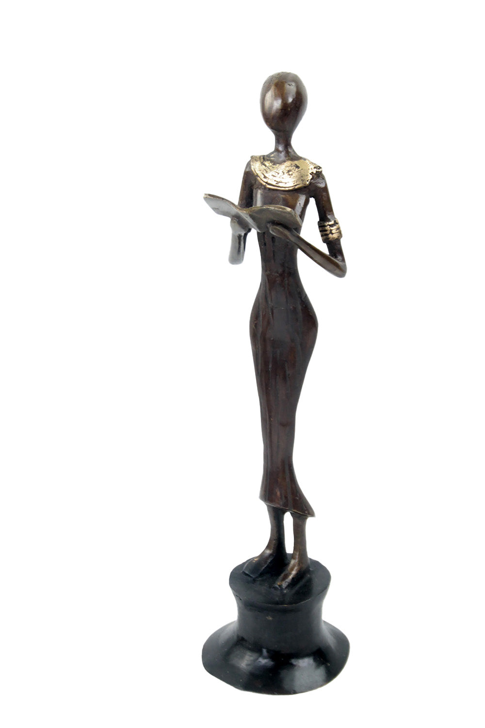 Bronze Moma 30 cm marron n°7 Bronzes d'Afrique