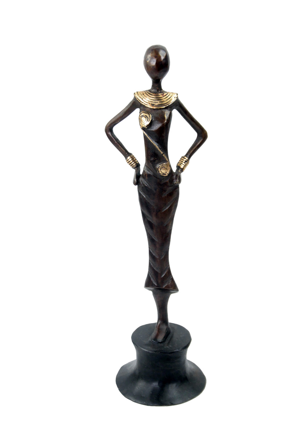 Bronze Moma 30 cm marron n°11 Bronzes d'Afrique