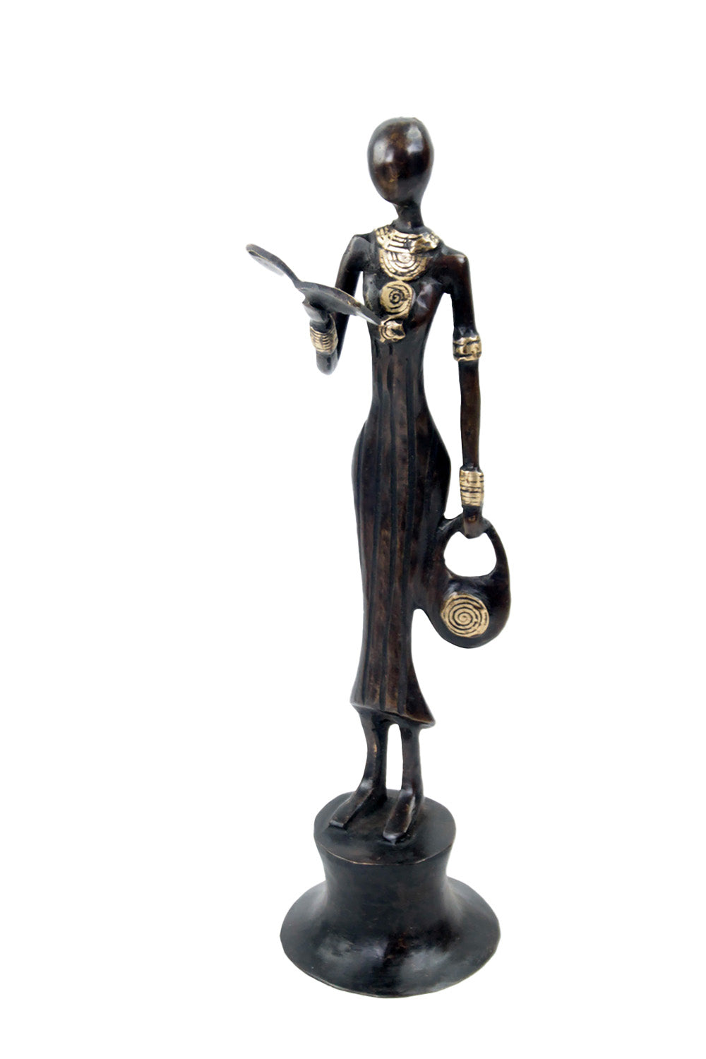 Bronze Moma 30 cm marron n°13 Bronzes d'Afrique