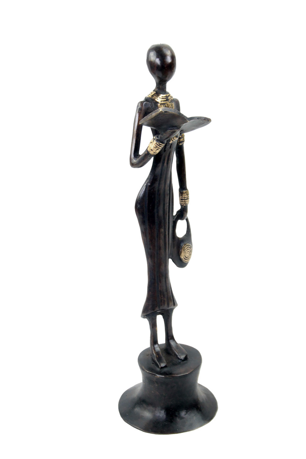 Bronze Moma 30 cm marron n°13 Bronzes d'Afrique