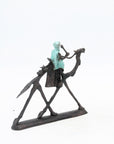 Chamelier 20 cm turquoise n°2 