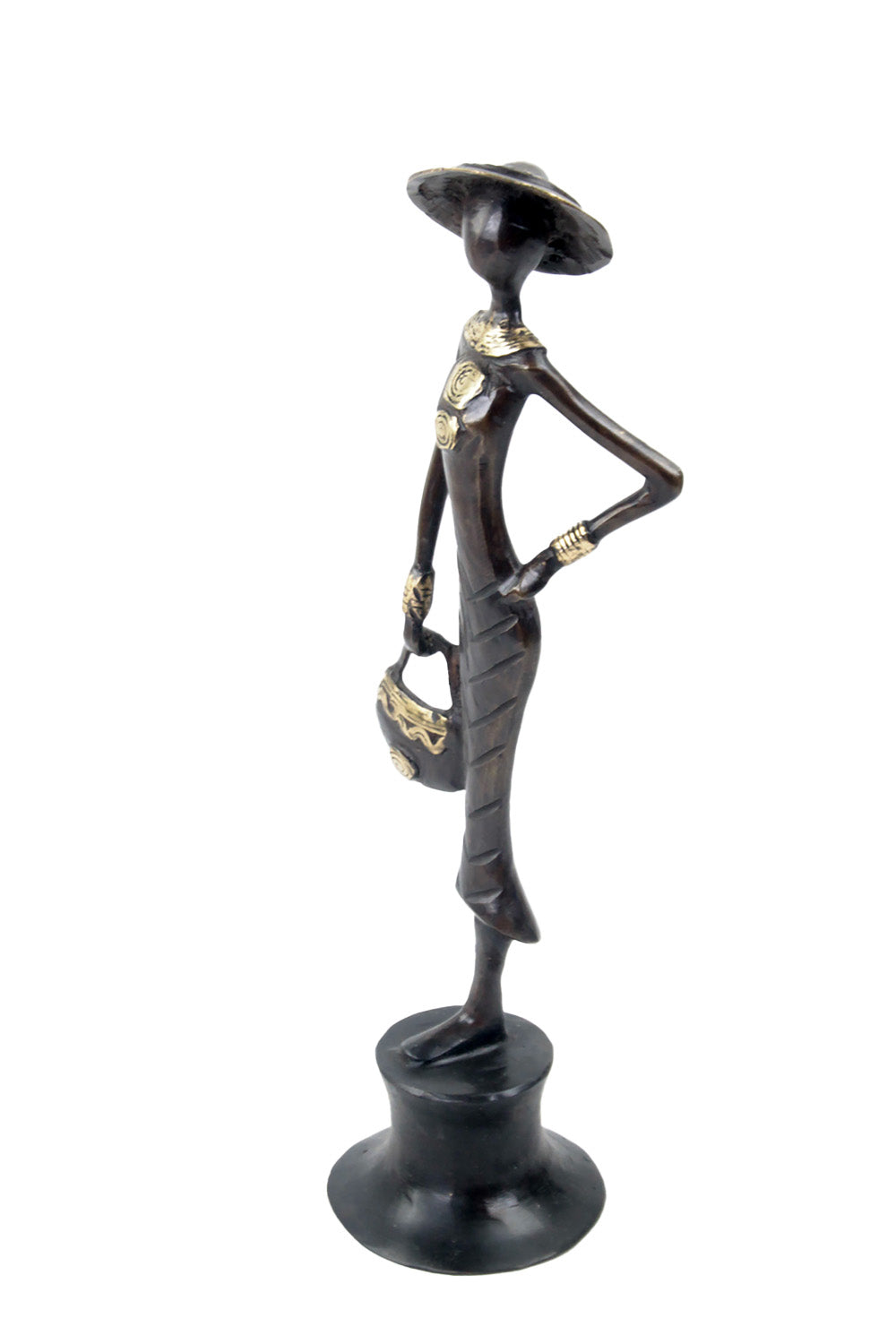 Bronze Moma 30 cm marron n°18 Bronzes d'Afrique
