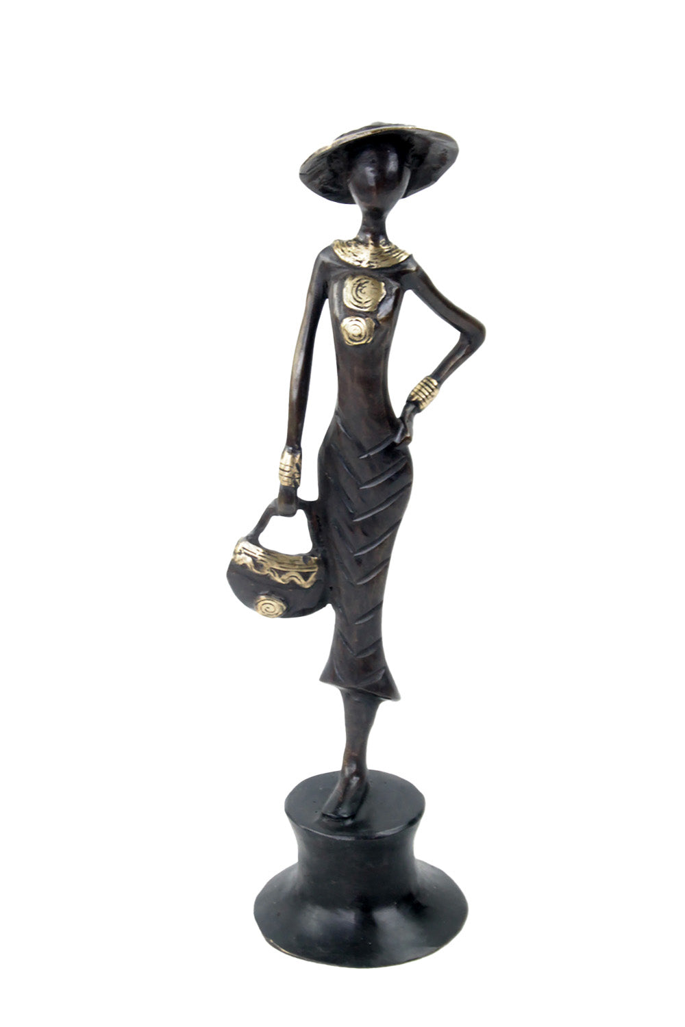 Bronze Moma 30 cm marron n°18 Bronzes d'Afrique