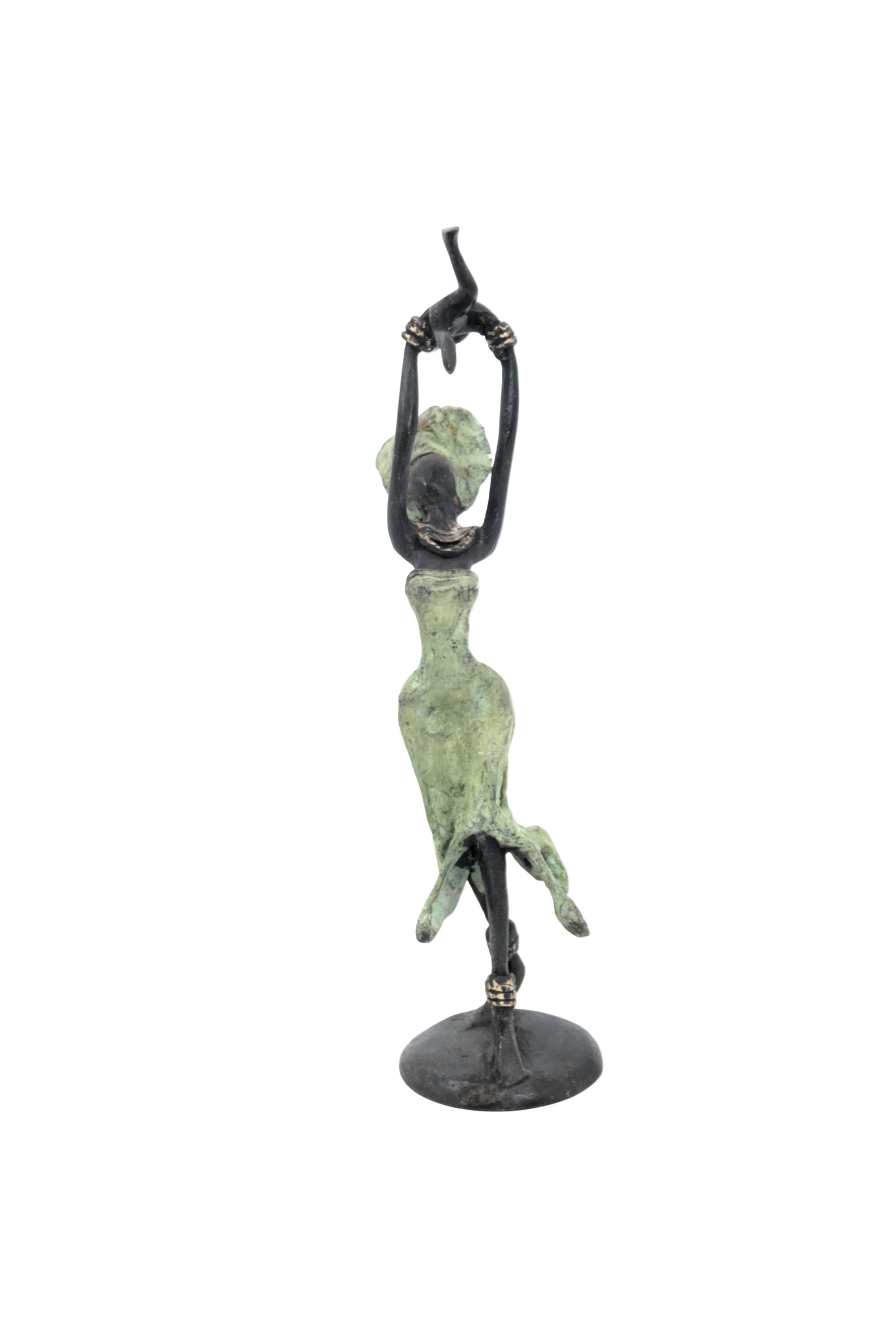 Bronze 15 cm vert n°4 