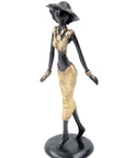 Bronze Ibrahim Dermé 25 cm doré n°2 Bronzes d'Afrique