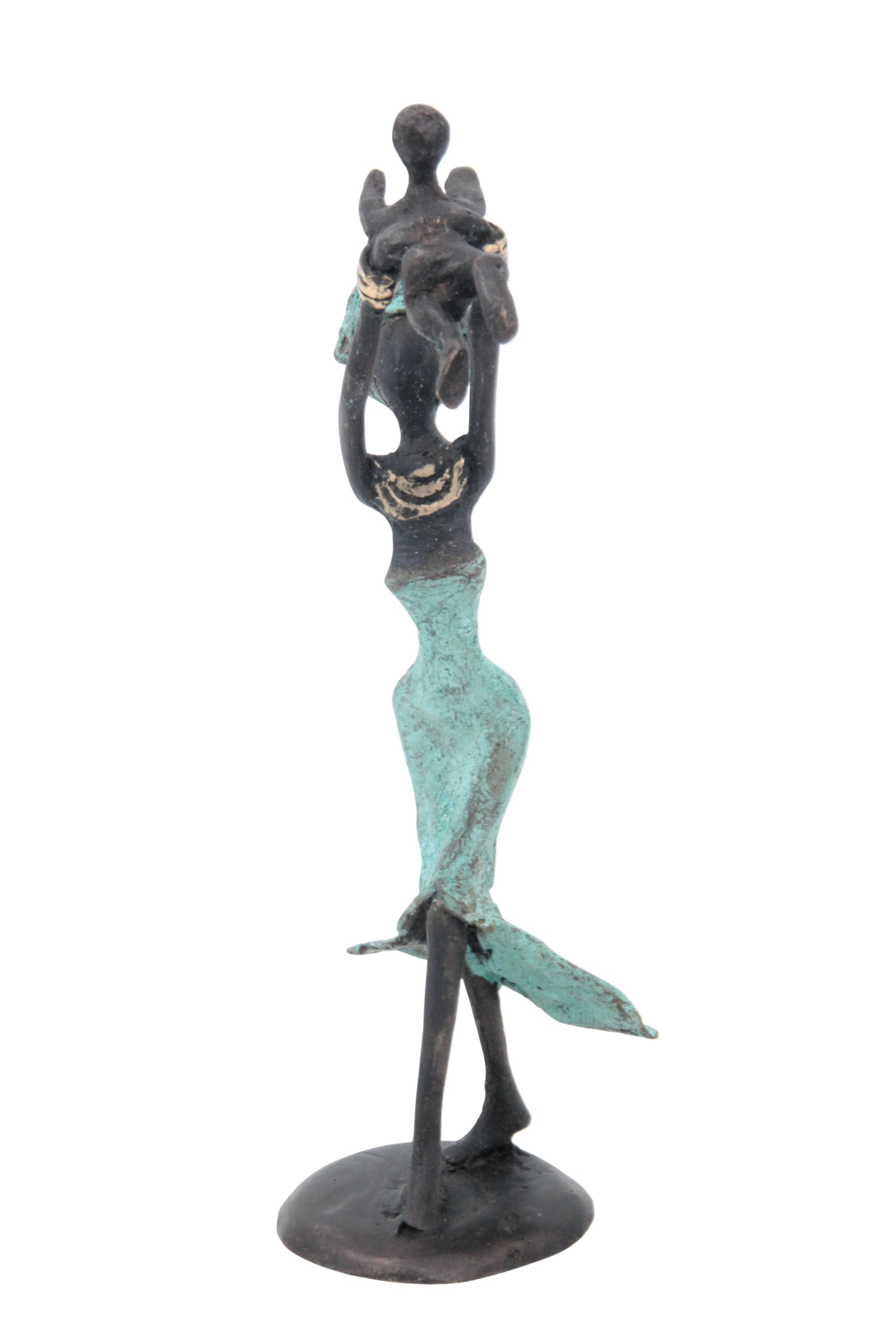 Bronze 15 cm turquoise n°14 